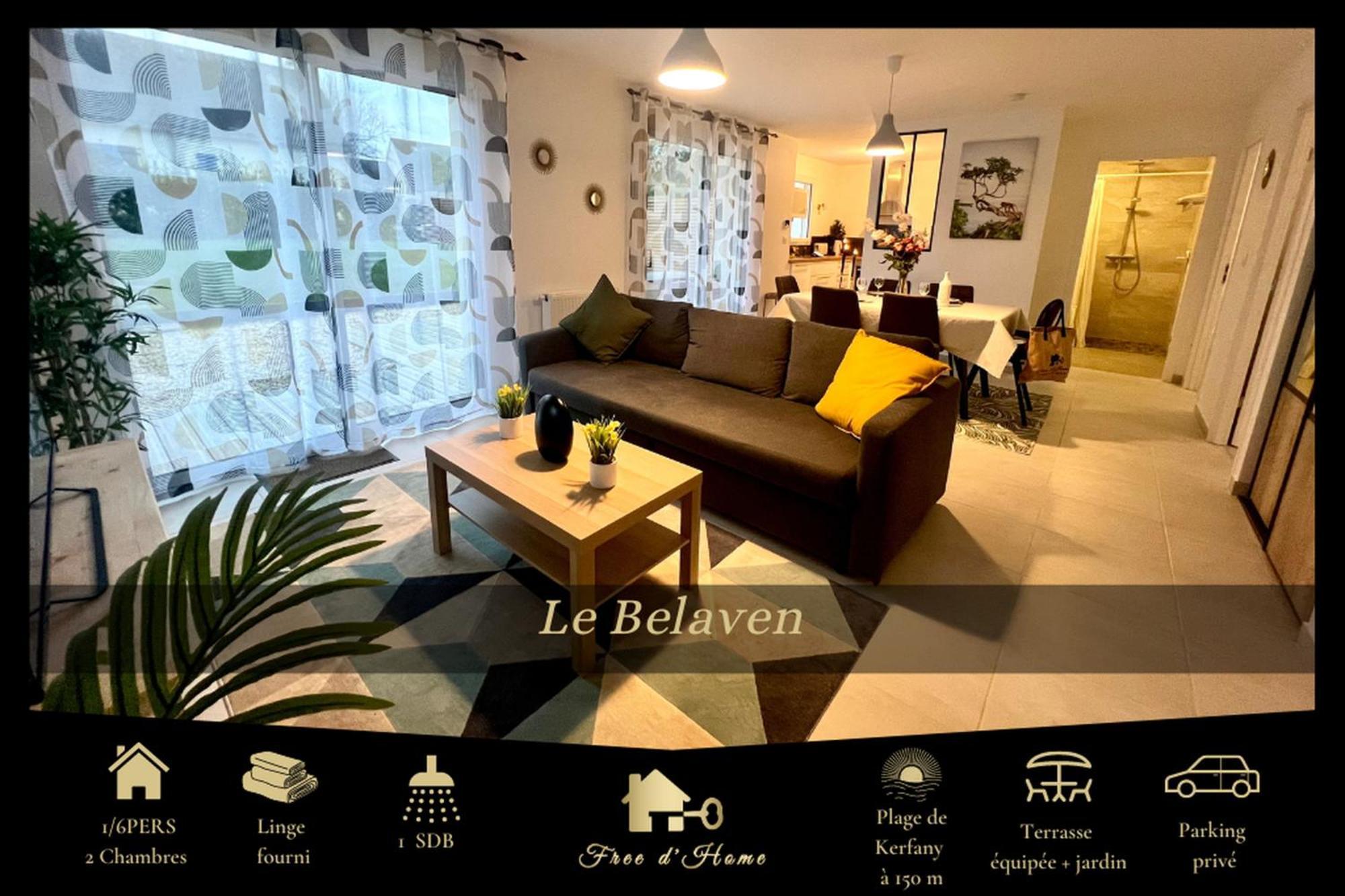 Le Belaven, Neuf, Cosy, Terrasse, Jardin, Kerfany Plage, 1 A 6 Pers Moëlan-sur-Mer Exteriör bild